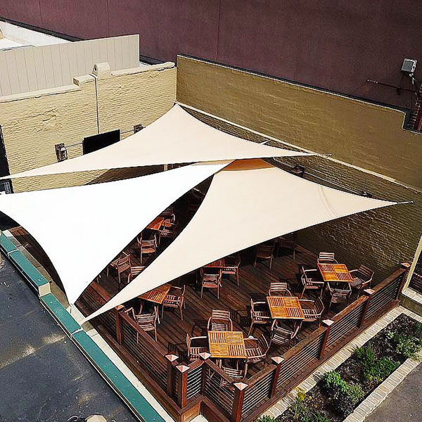 custome shade sail for restaurant